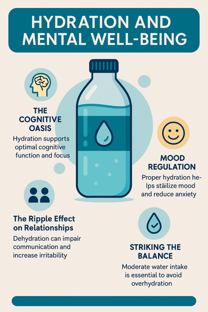 an infographic on the steps outlined in this blog an image of a water bottle in the middle