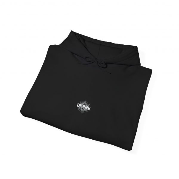 Divine Unisex Heavy Blend™ Hoodie (Black) - Comfortable and Stylish Sweatshirt for Everyday Wear - Image 4