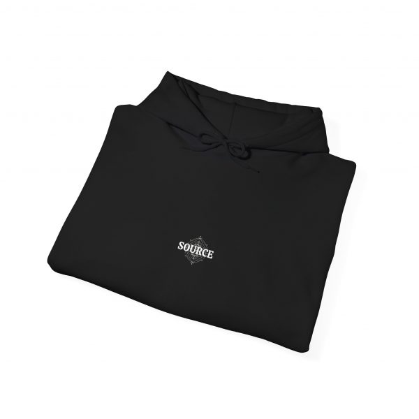 Source Unisex Heavy Blend™ Hoodie (Black) - Comfortable and Stylish Sweatshirt for Everyday Wear - Image 4