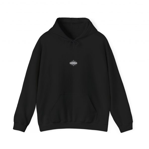 Divine Unisex Heavy Blend™ Hoodie (Black) - Comfortable and Stylish Sweatshirt for Everyday Wear